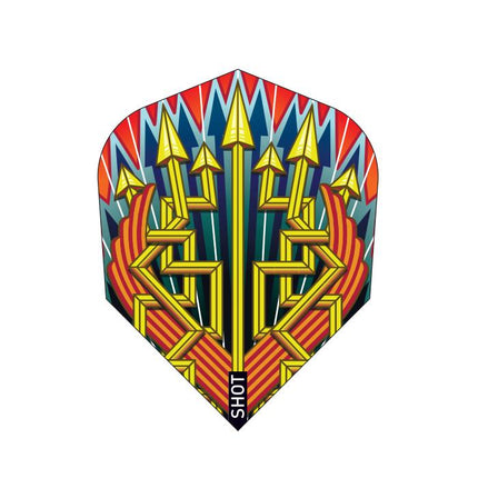 roman empire legion dart flight set small standard