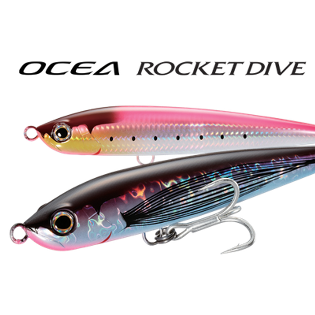 shimano ocea rocket dive 187mm 80g pink sardine