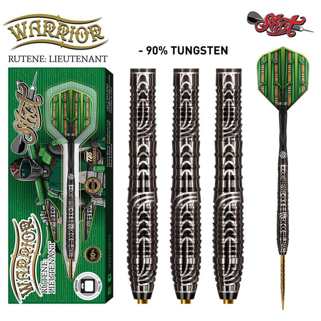 warrior rutene steel tip dart set 90 tungsten 24g