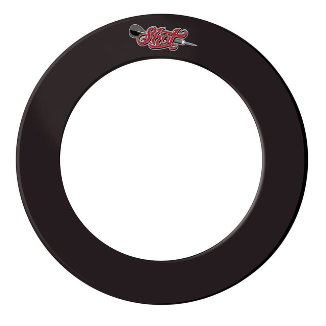 one piece dartboard surround black