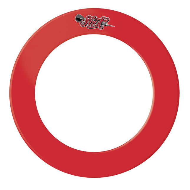 one piece dartboard surround red