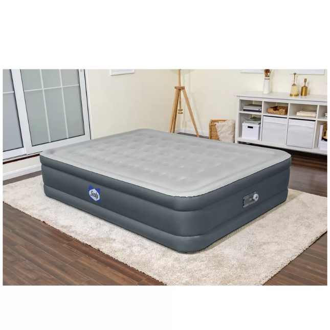 sealy fortech queen airbed with inbuilt pump