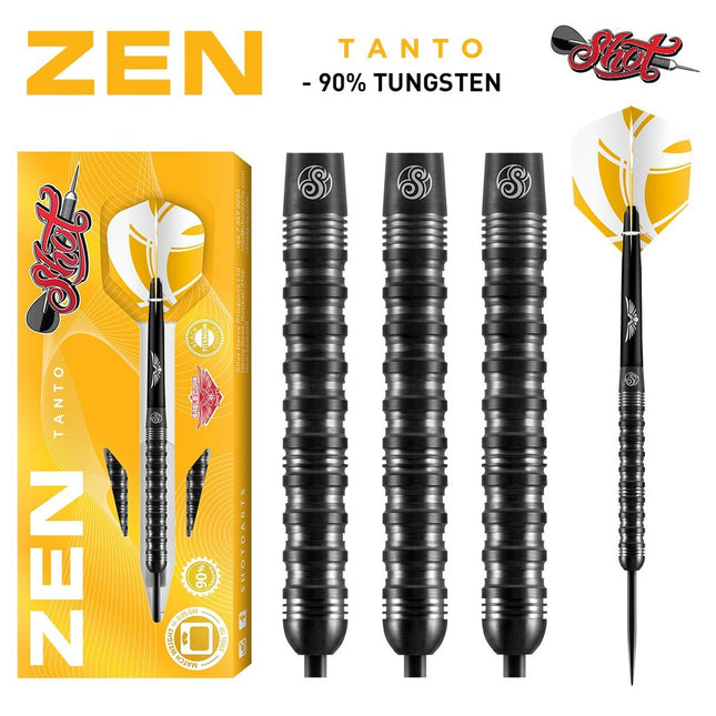 zen tanto steel tip dart set 90 tungsten 24gm