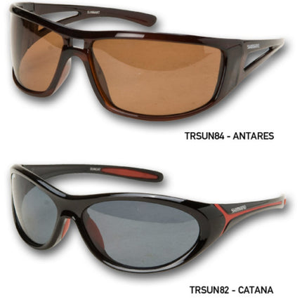 shimano sunnies antares dark brown yellow lens