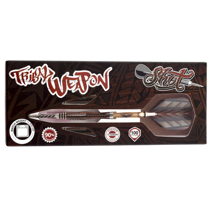 tribal weapon 1 series steel tip dart set 90 tungsten barrels