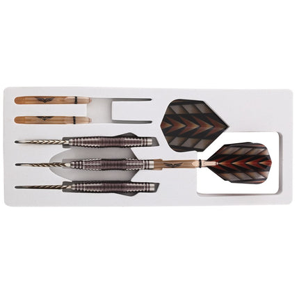 tribal weapon 3 series steel tip dart set 90 tungsten barrels