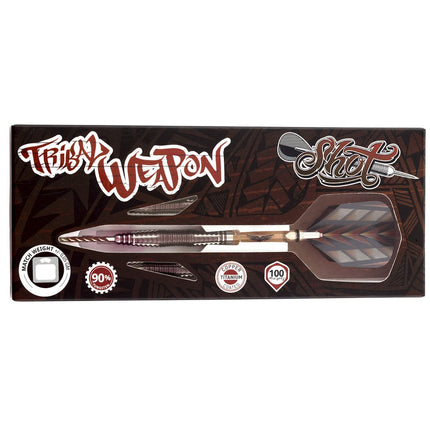 tribal weapon 3 series steel tip dart set 90 tungsten barrels