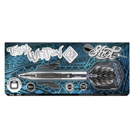 tribal weapon 4 series steel tip dart set 90 tungsten barrels