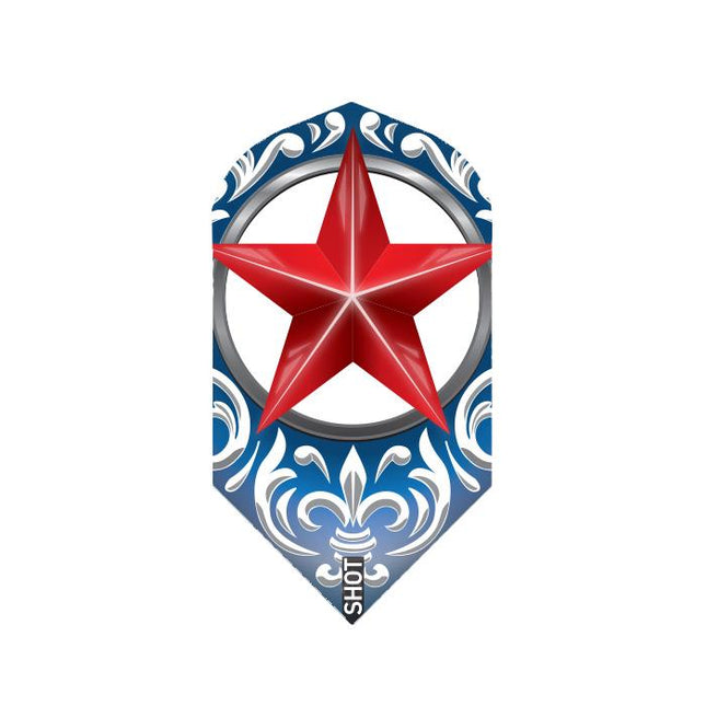 wild frontier trailblazer dart flight set slim red star