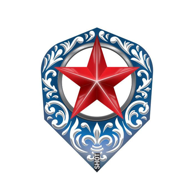 wild frontier trailblazer dart flight set small standard red star