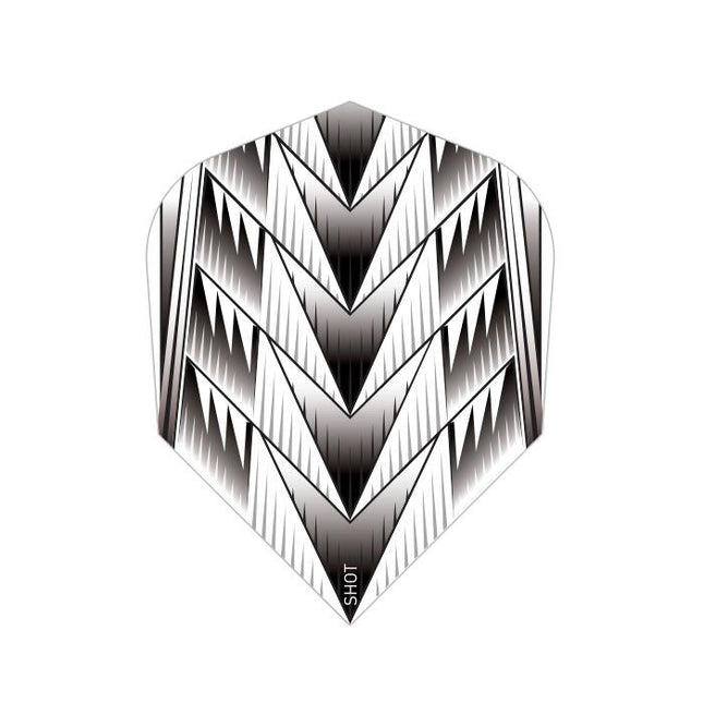 tribal weapon white dart flight set small standard