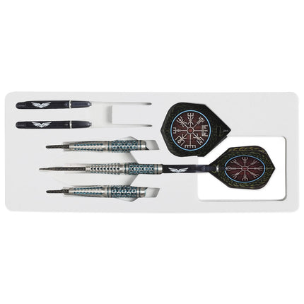 viking drakkar steel tip dart set 90 tungsten barrels