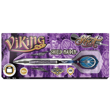 viking shield maiden steel tip dart set 90 tungsten barrels