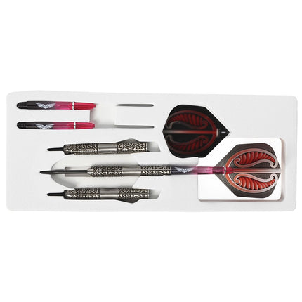 warrior hautoa steel tip dart set 80 tungsten