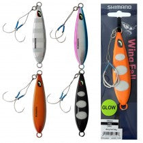 shimano wing fall slow fall 100gm blk lumo