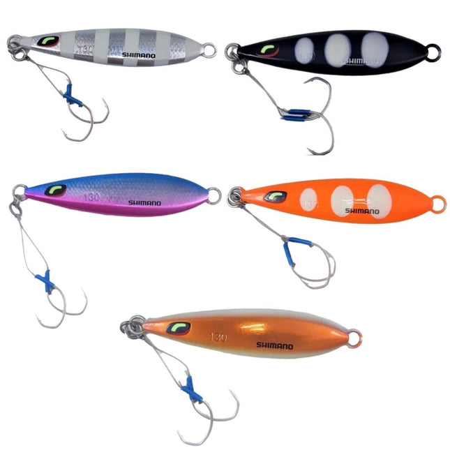 shimano wing fall slow fall 100gm blk lumo