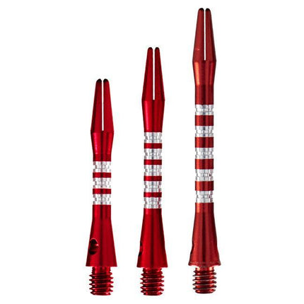 aluminium anodised pyramid shaft red short