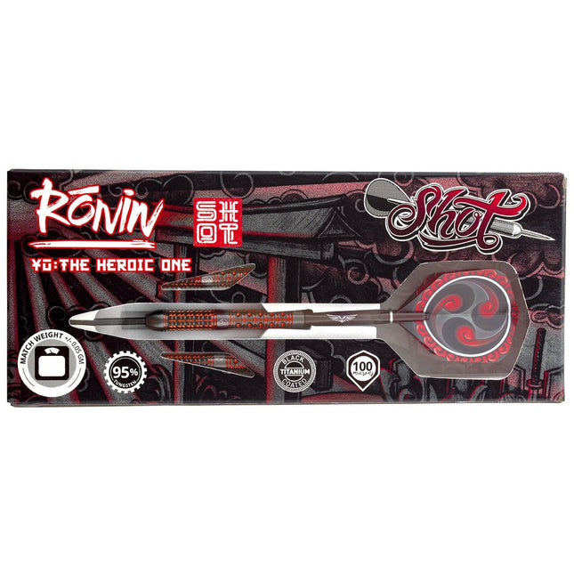 ronin yu 1 series steel tip dart set 95 tungsten barrels