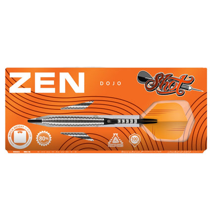 zen dojo steel tip dart set 80 tungsten barrels