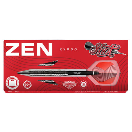 zen kyudo steel tip dart set 90 tungsten barrels