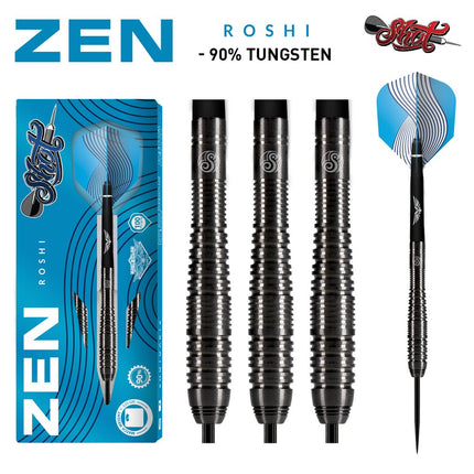 zen roshi steel tip dart set 90 tungsten barrels