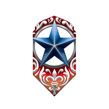 wild frontier trailblazer dart flight set slim blue star