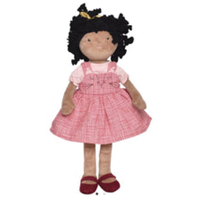 madison dark skin girl natural sustainable ethical handmade 42 cm