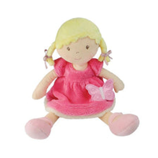 butterfly kids ria 35 cm blond hair pink white dress