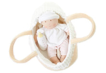 carry cot with baby doll bottle blanket 23 cm