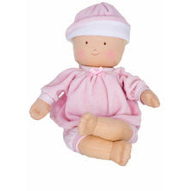 cherub baby girl in pink