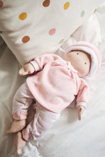 cherub baby girl in pink