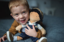 joe 35 cm blue dungarees cap
