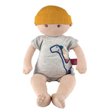 baby kye 100 organic soft boy doll 43 cm brown eyes