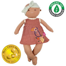 baby aria 100 organic soft doll 43 cm