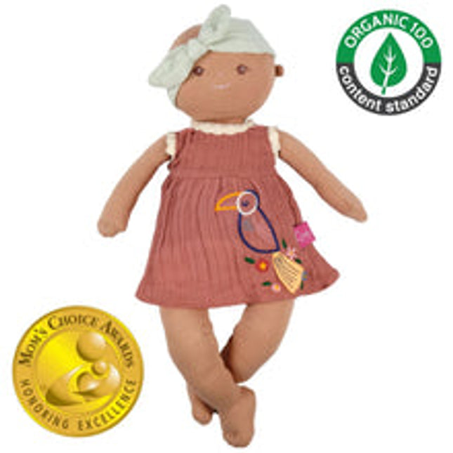 baby aria 100 organic soft doll 43 cm
