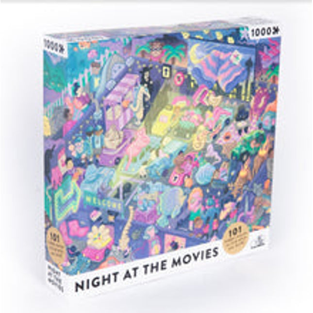night at the movies puzzle game 1000 pcs