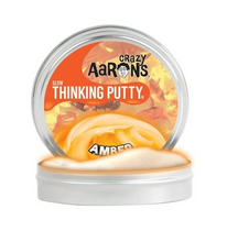 amber glow in the dark putty 10 cm tin