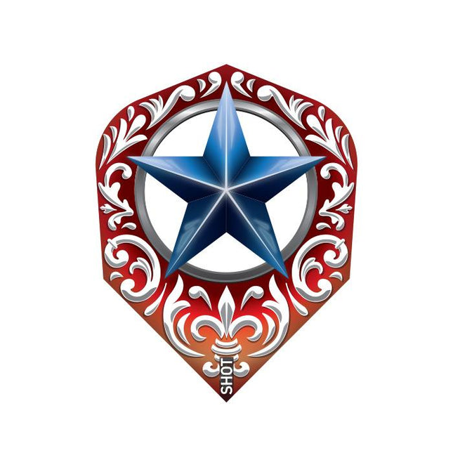 wild frontier trailblazer dart flight set small standard blue star