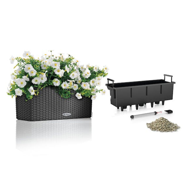 lechuza balconera cottage planter 50 granite