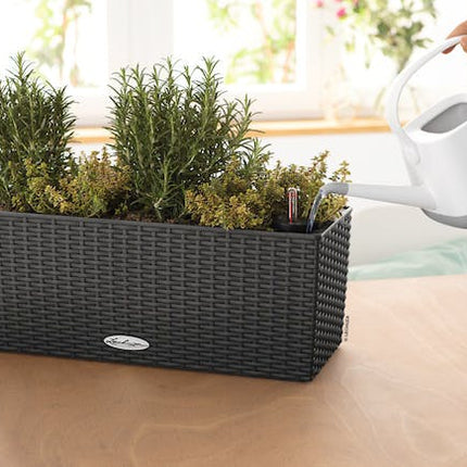 lechuza balconera cottage planter 50 granite