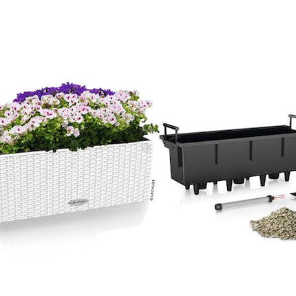 lechuza balconera cottage planter 50 white
