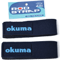 okuma neoprene rod straps medium x2