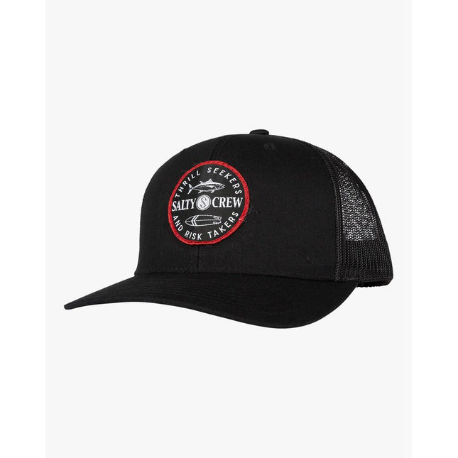 salty crew flipflop retro trucker black