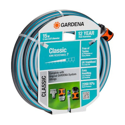 gardena garden hose classic 13 mm set 15 m