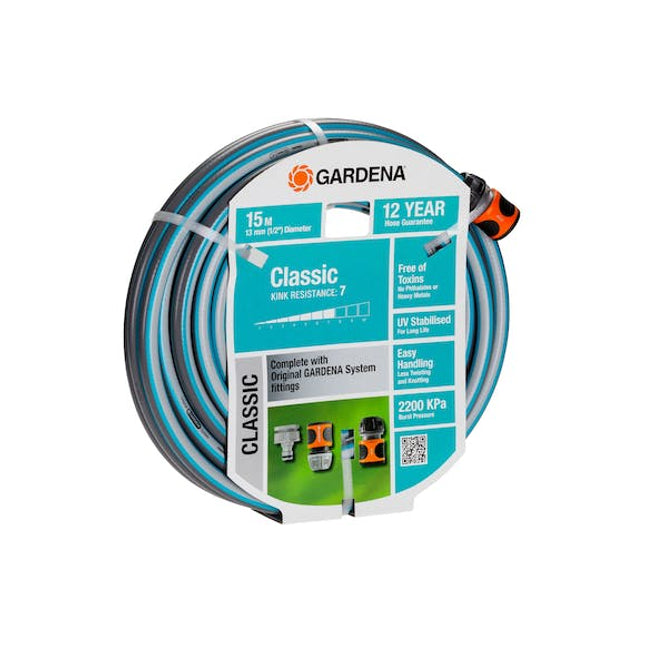 gardena garden hose classic 13 mm set 15 m