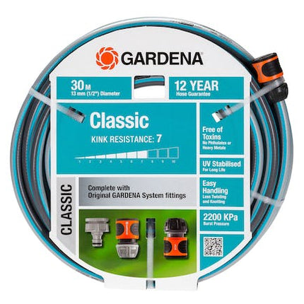 gardena garden hose classic 13 mm set 30 m