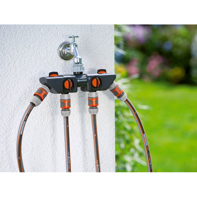 gardena four channel water distributor 3 4 1 thread