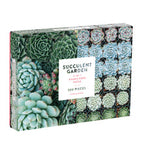 succulent garden double sided puzzle SUCCULENT GARDEN 2-SIDED 500 PIECE PUZZLE -onecheq – Onecheq
