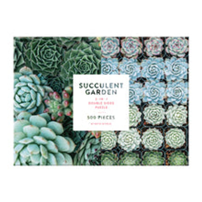 succulent garden 2 sided 500 piece puzzle