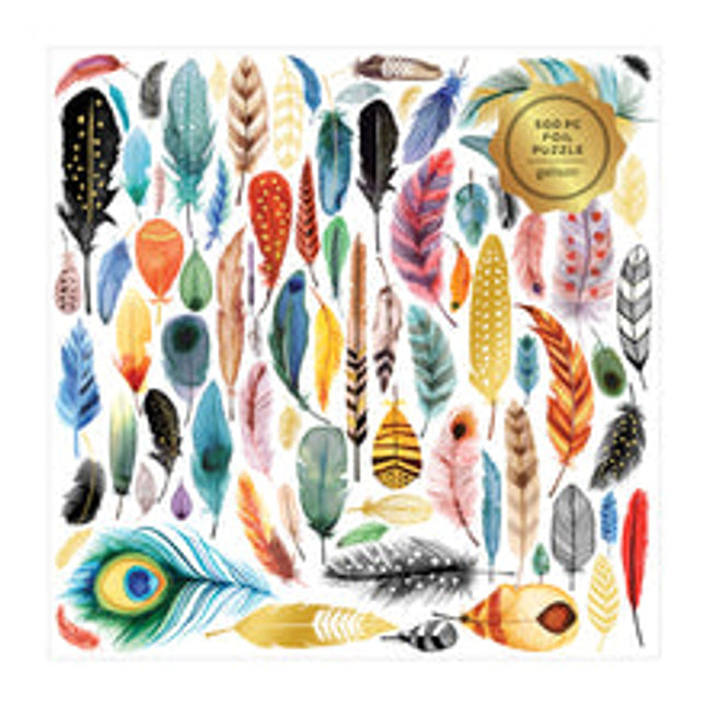 feathers 500 piece foil puzzle